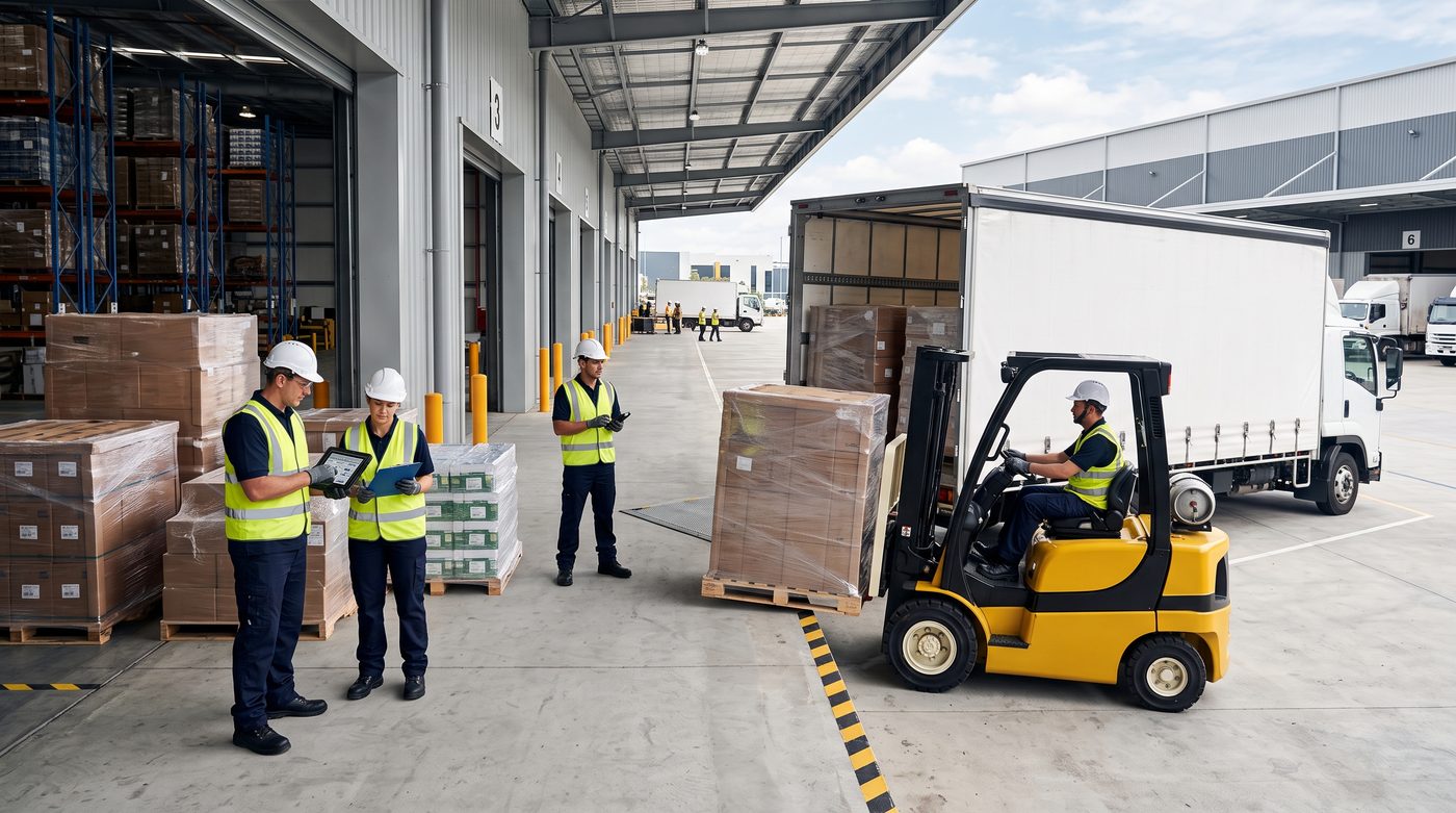 Logistics and delivery operation.