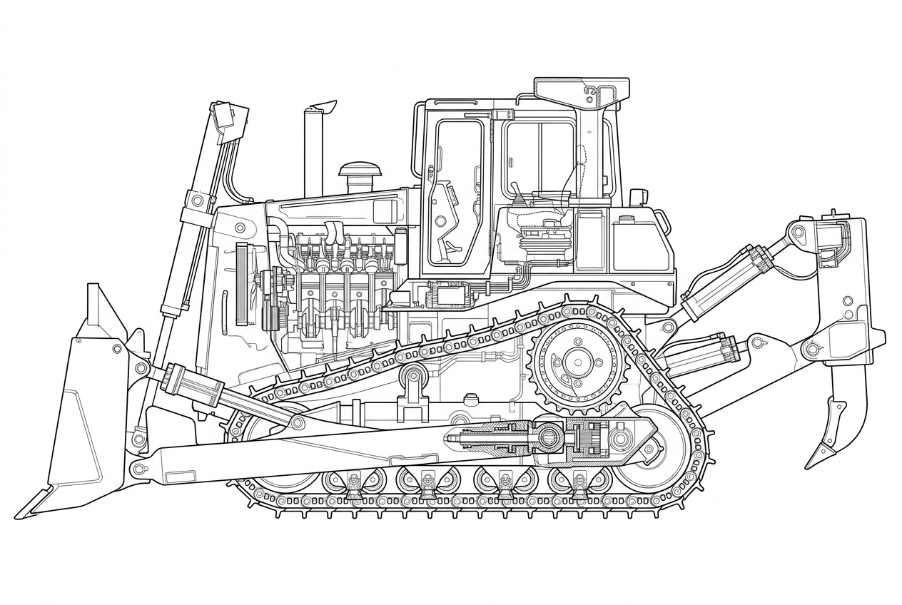 Bulldozer schematic