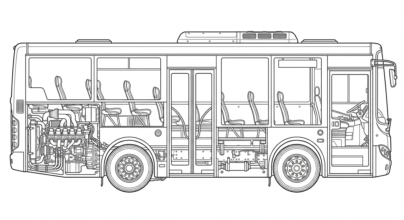 City bus schematic