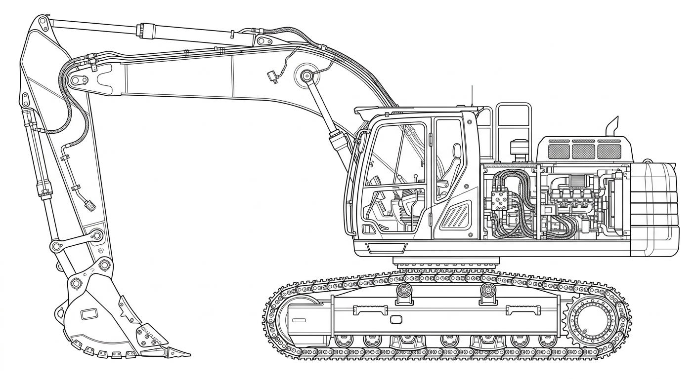 Excavator schematic