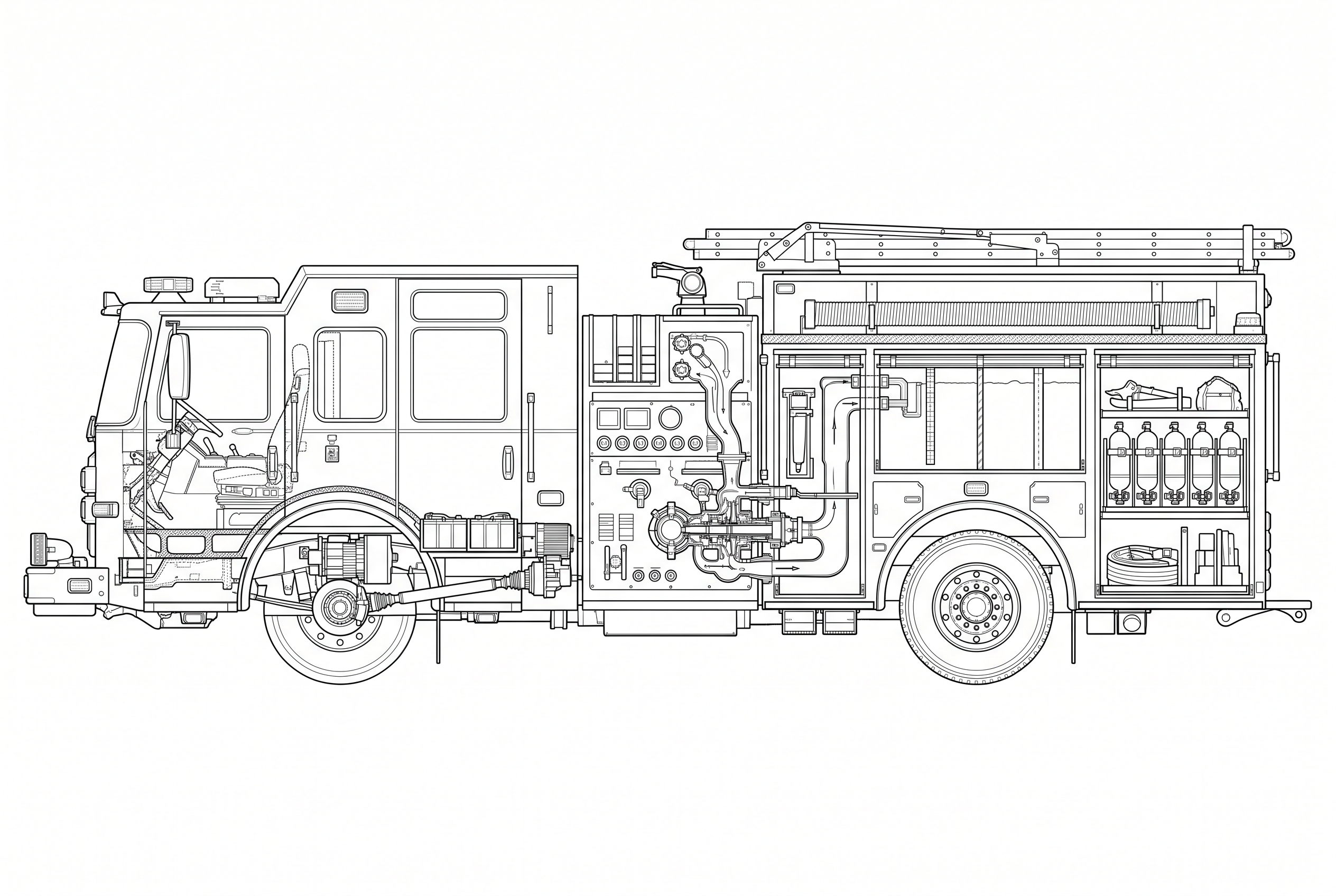 Fire truck schematic
