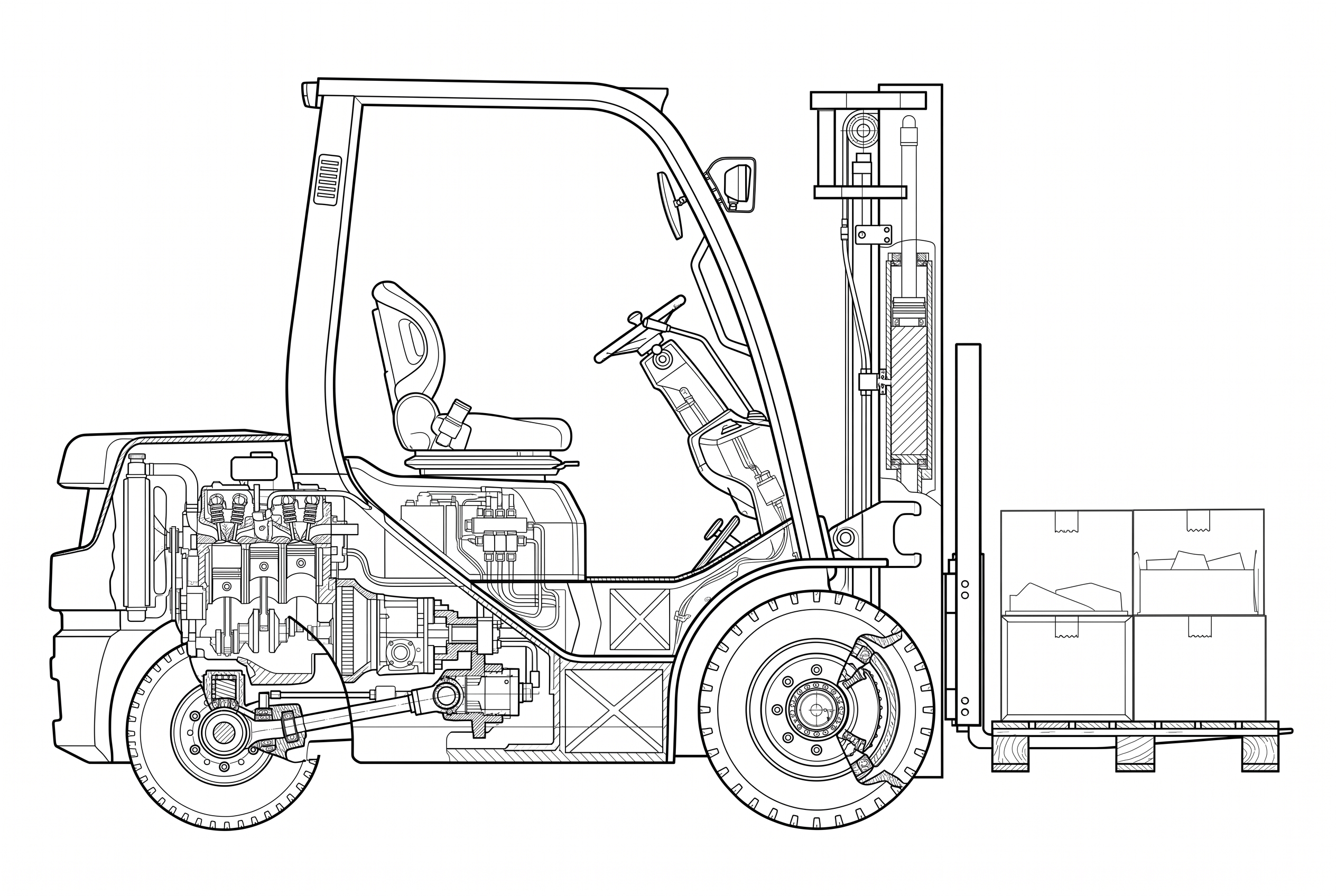Forklift schematic