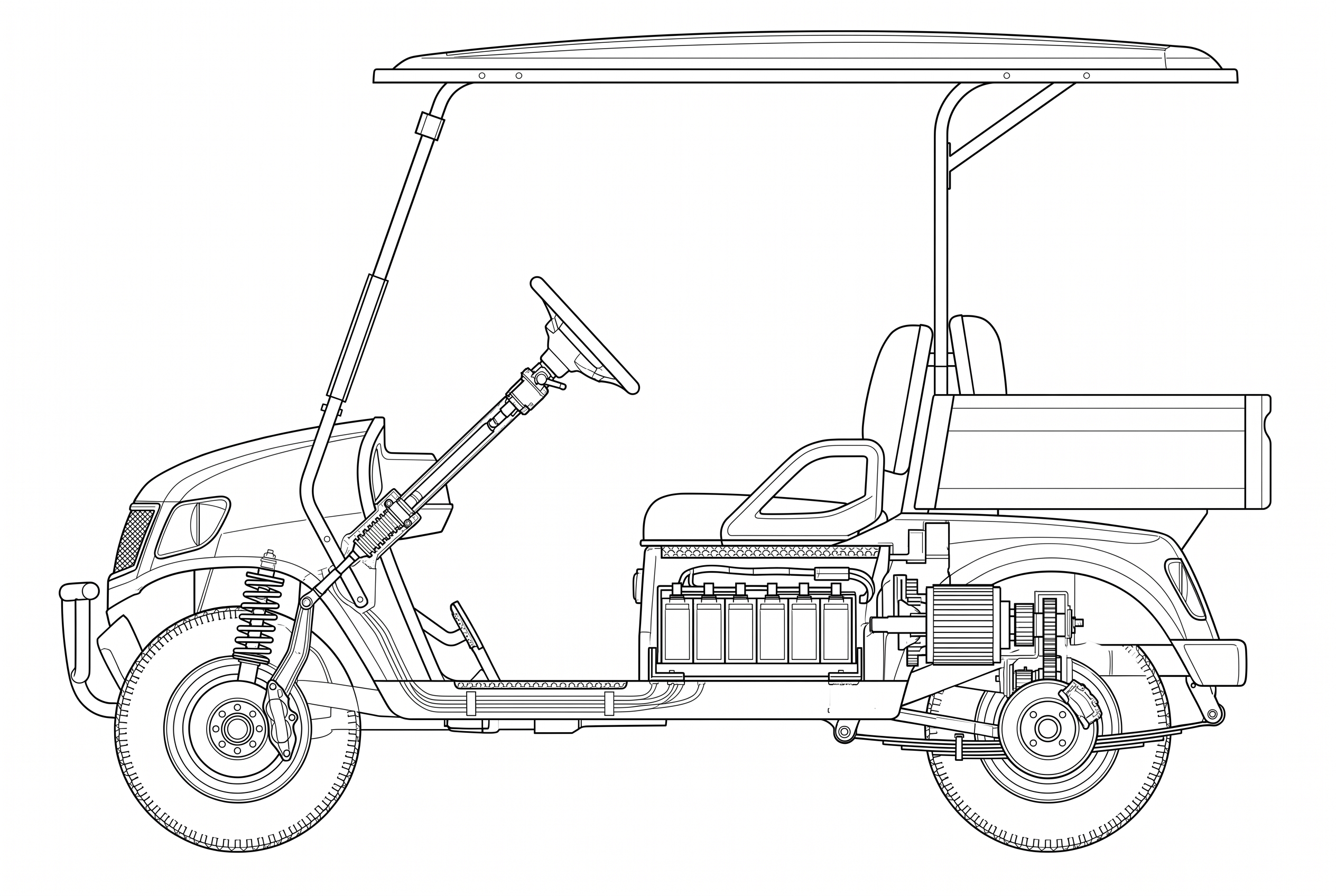 Golf cart schematic