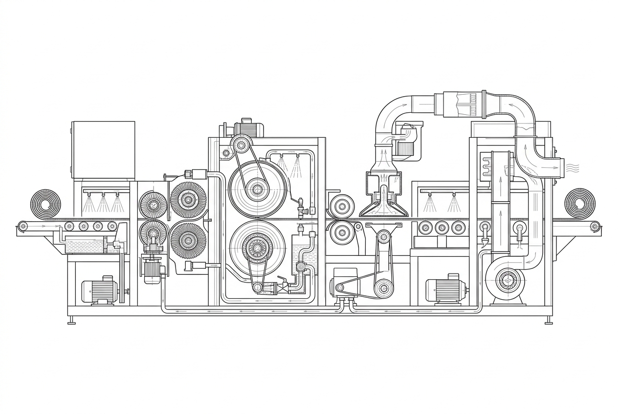 Industrial carpet washer schematic