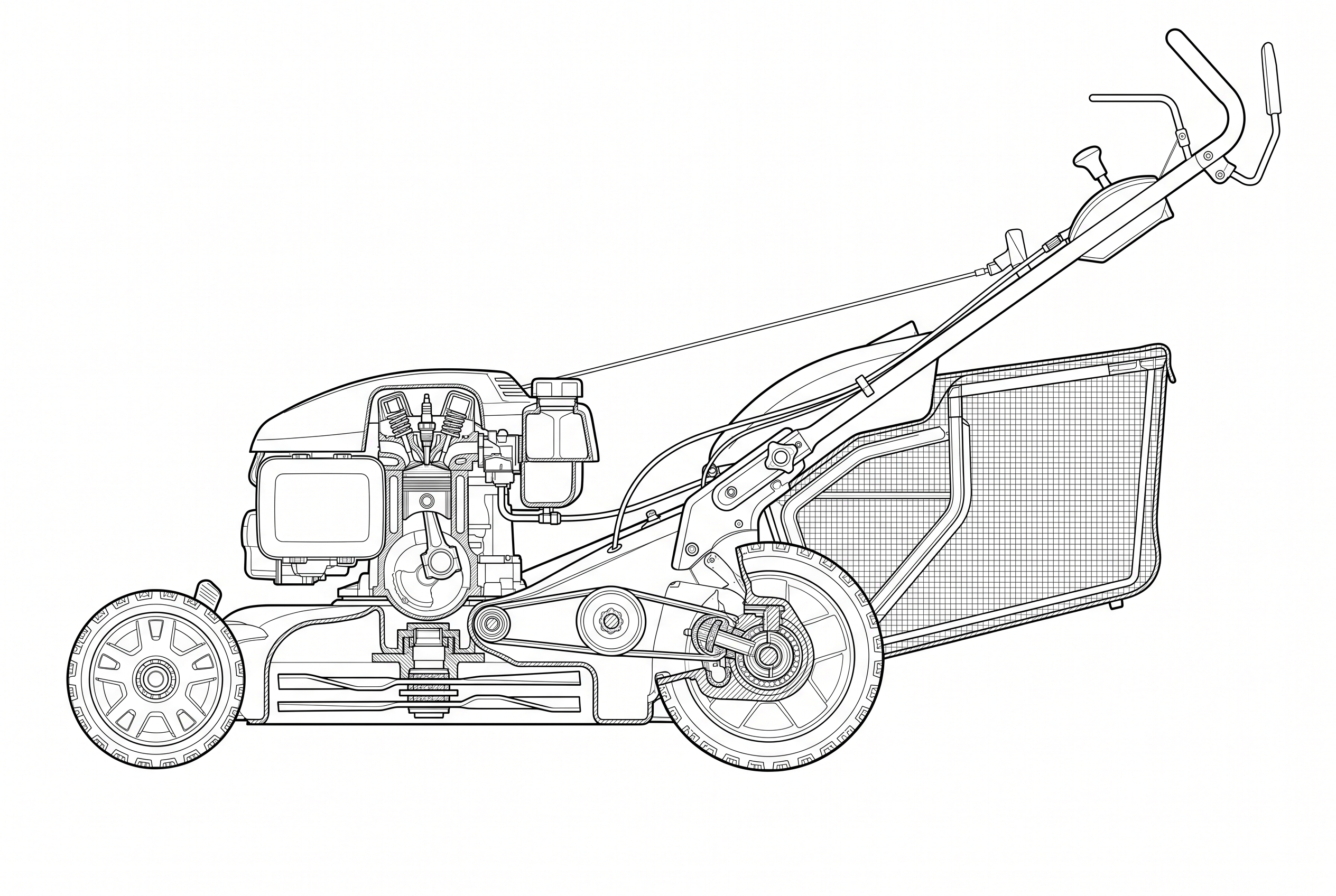 Lawn mower schematic