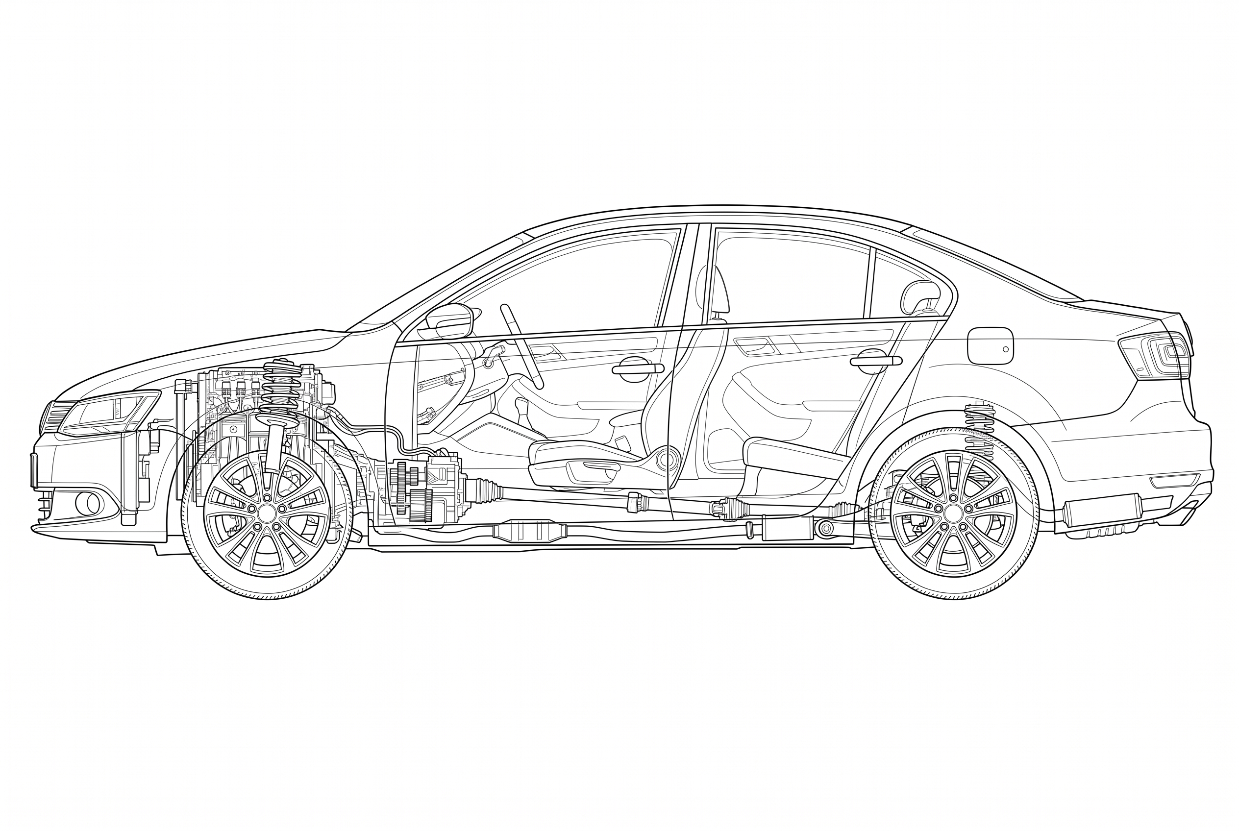 Sedan schematic